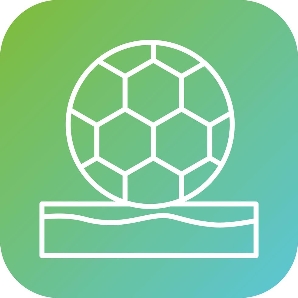 Beach Soccer Vector Icon Style