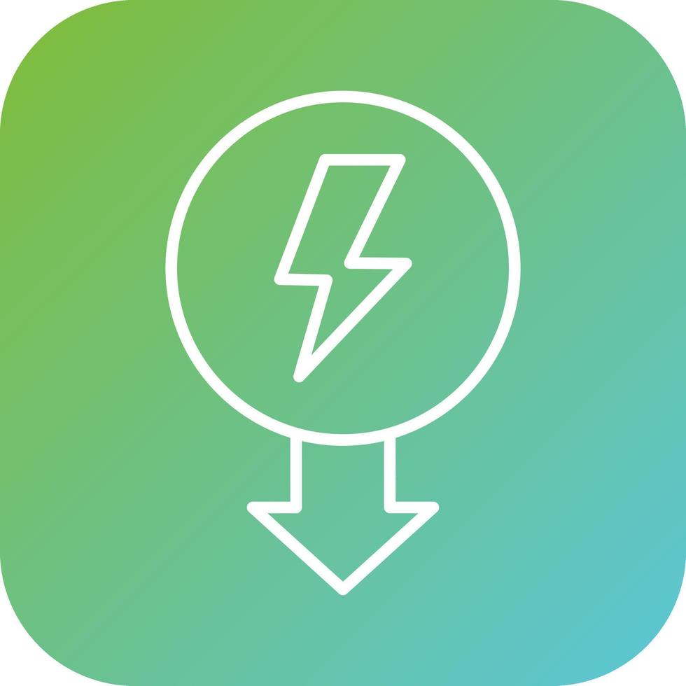 Reduce Energy Consumpti Vector Icon Style