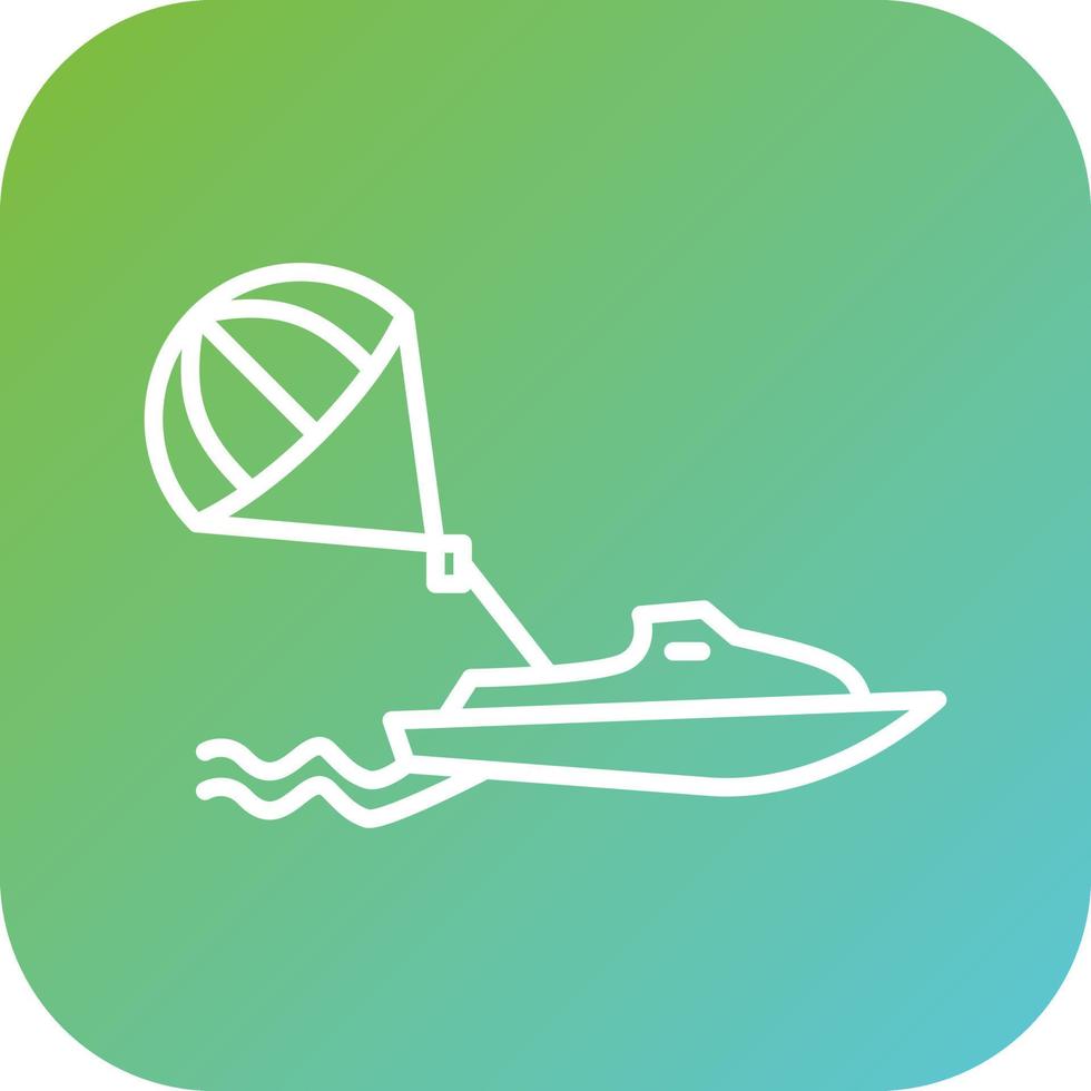 Parasailing Vector Icon Style