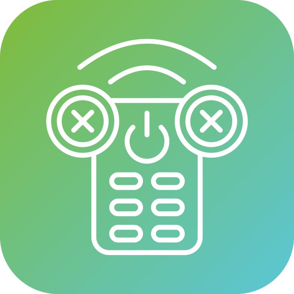 Remote Not Pairing Vector Icon Style
