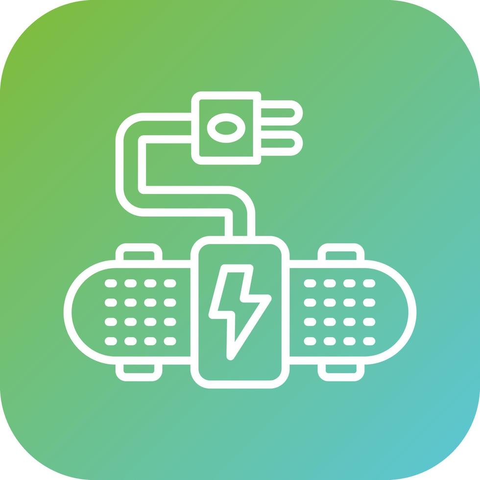 Electric Skateboard Vector Icon Style