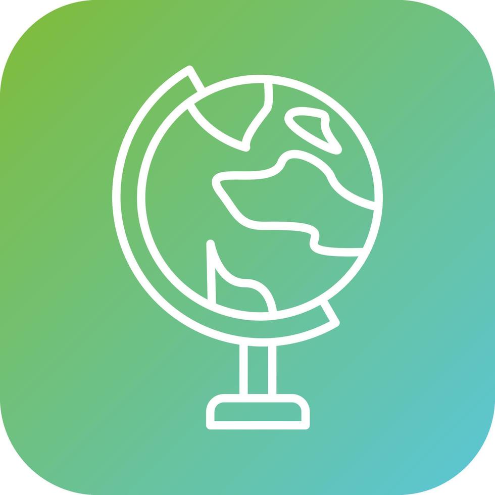 Globe Stand Vector Icon Style