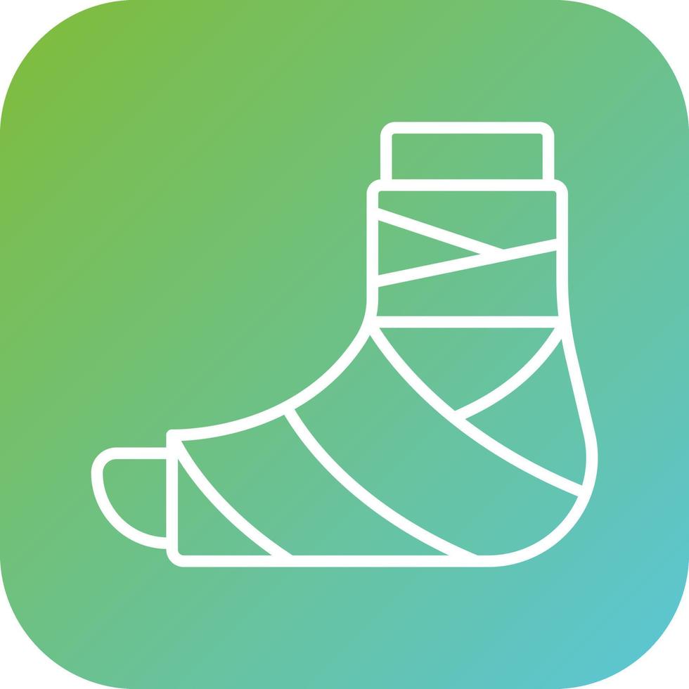 Broken Leg Vector Icon Style