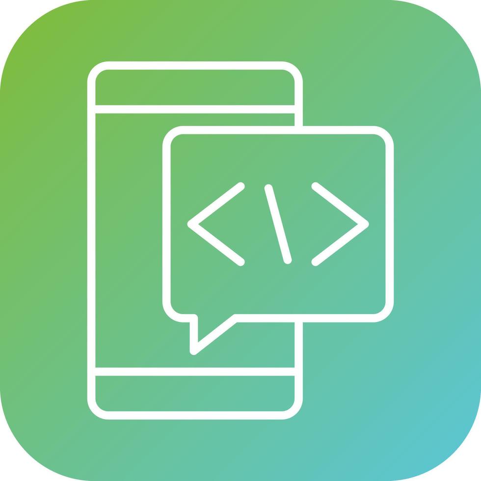Coding Language Vector Icon Style