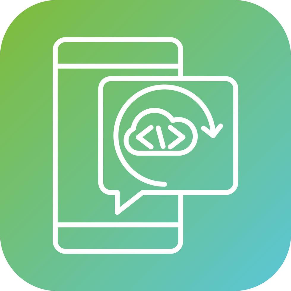 código refactorización vector icono estilo