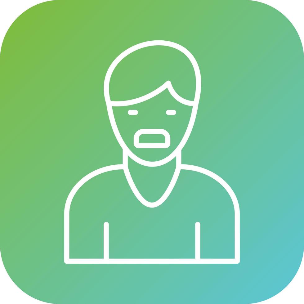 Choking Feeling Vector Icon Style