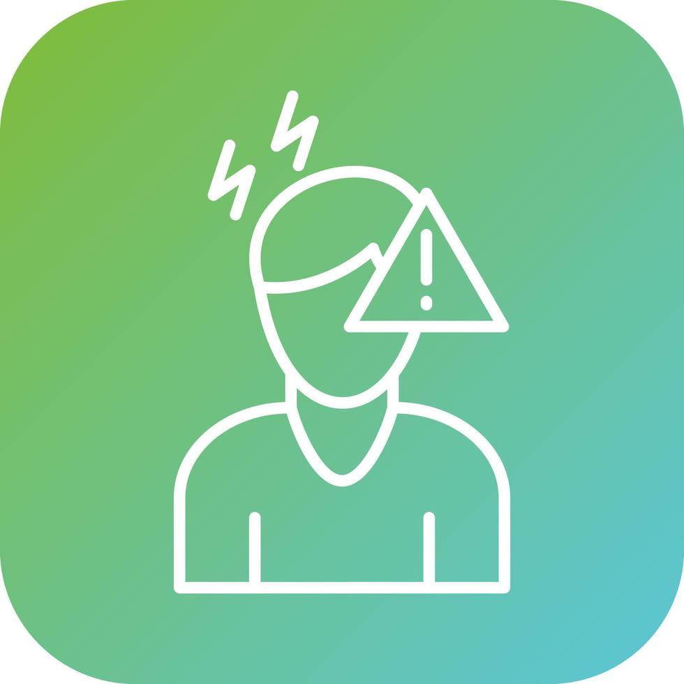 Panic Attack Vector Icon Style