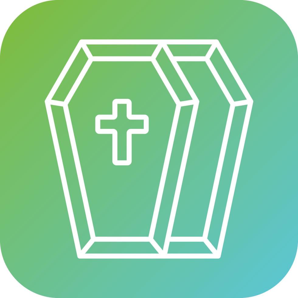 Coffin Vector Icon Style