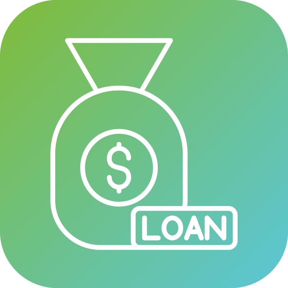 Loan Money Vector Icon Style