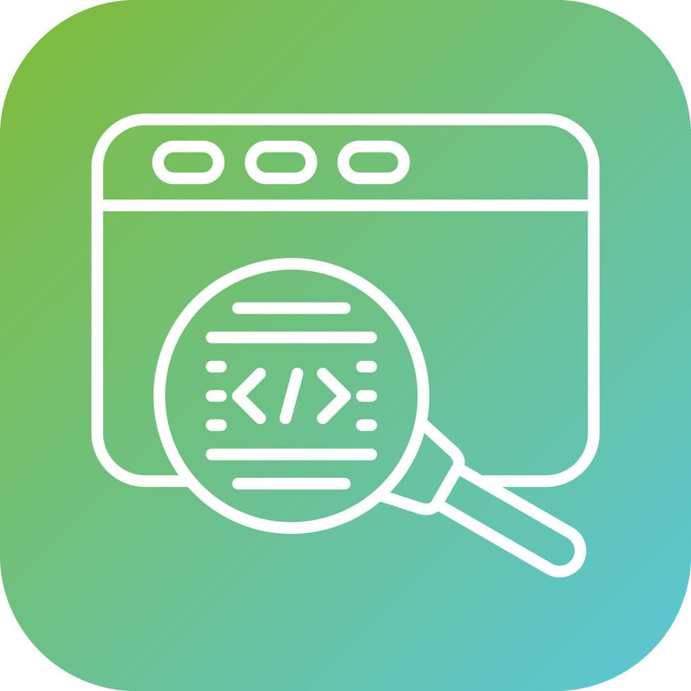 Code Review Vector Icon Style