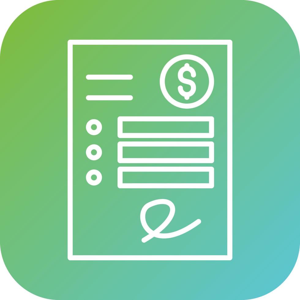 Invoice Vector Icon Style