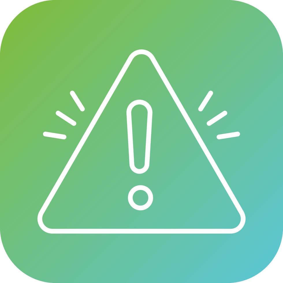 Warning Sign Vector Icon Style