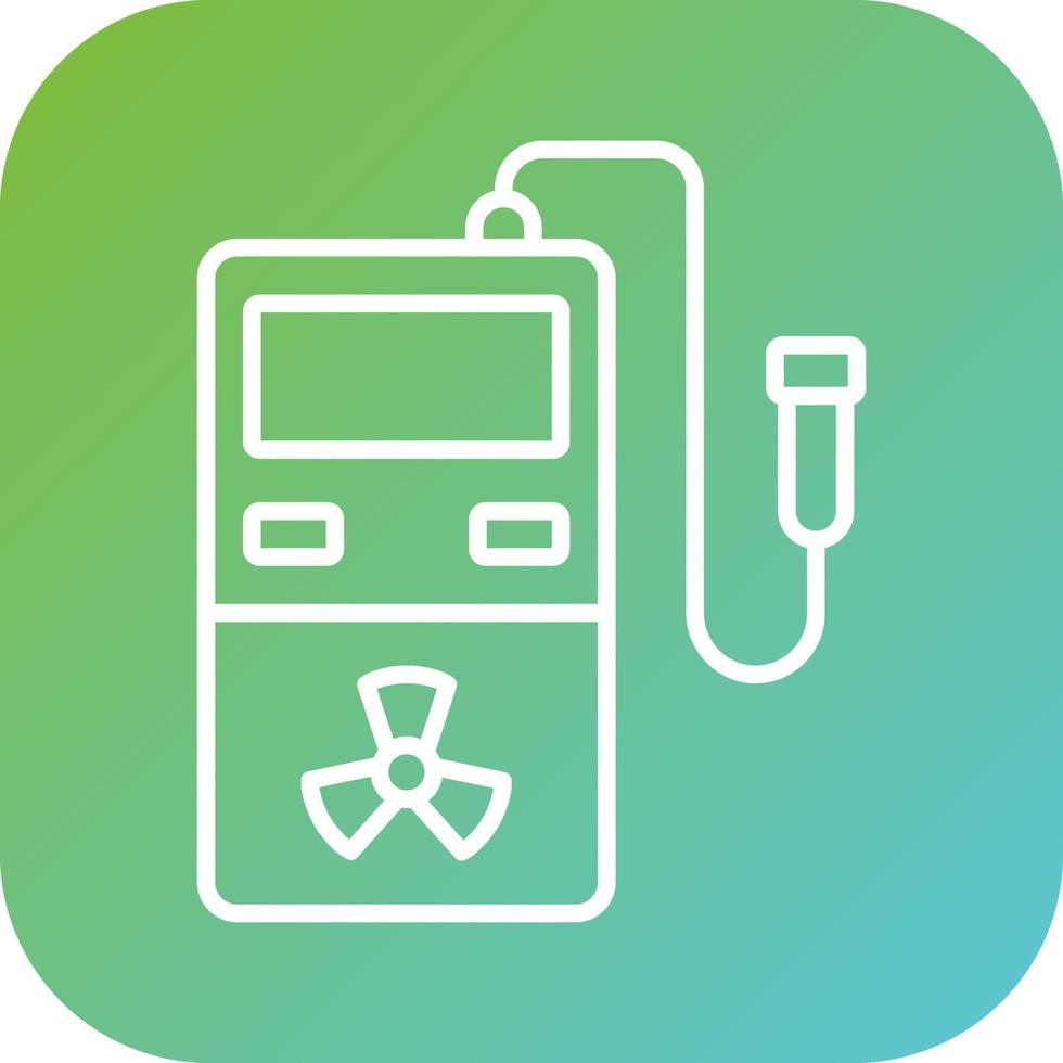 Radiation Detector Vector Icon Style