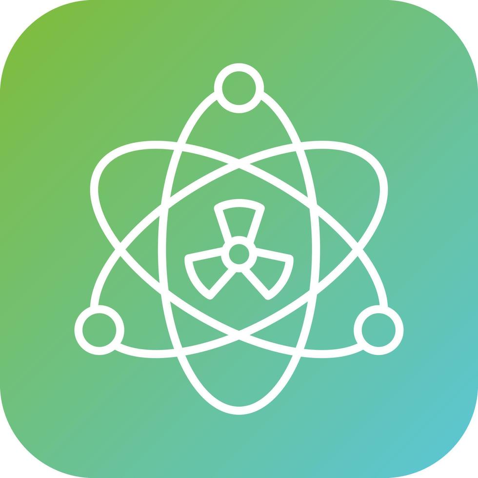 Nuclear Fission Vector Icon Style