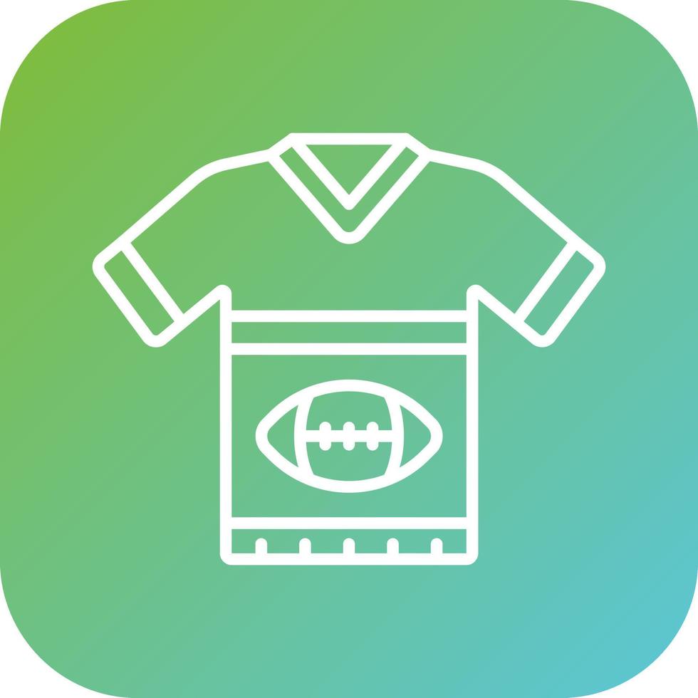 Rugby Uniform Vector Icon Style
