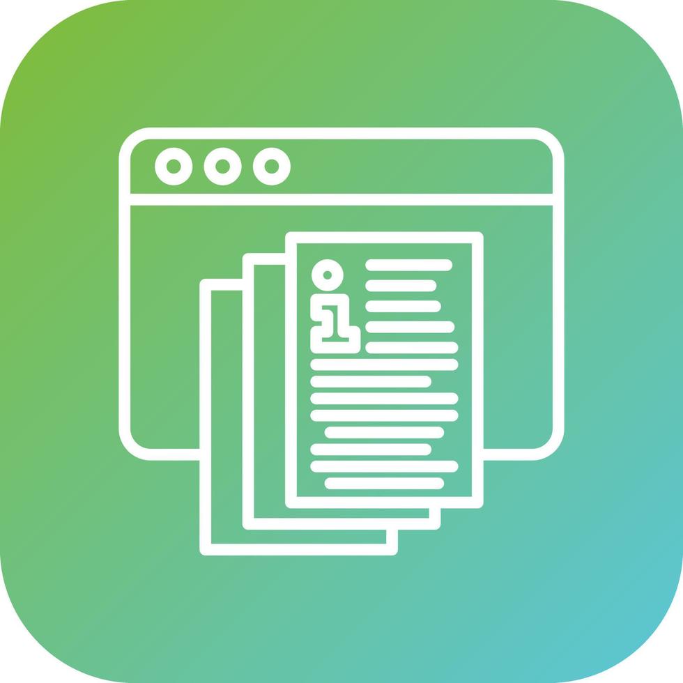 Documentation Portal Vector Icon Style