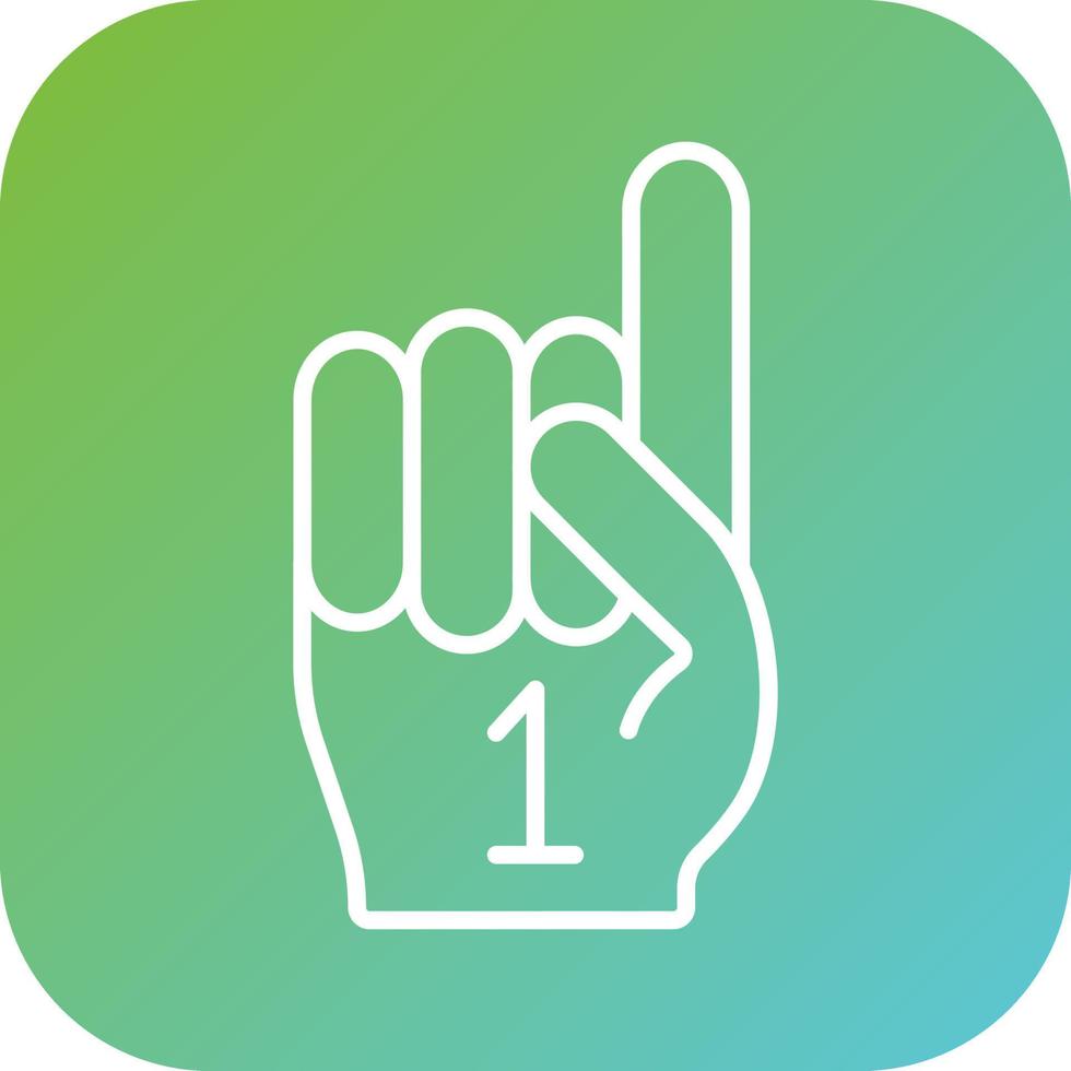 Foam Hand Vector Icon Style