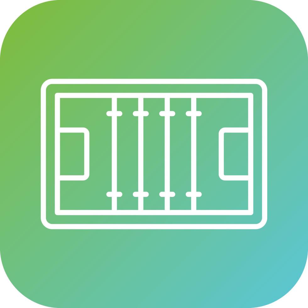 Rugby Pitch Vector Icon Style