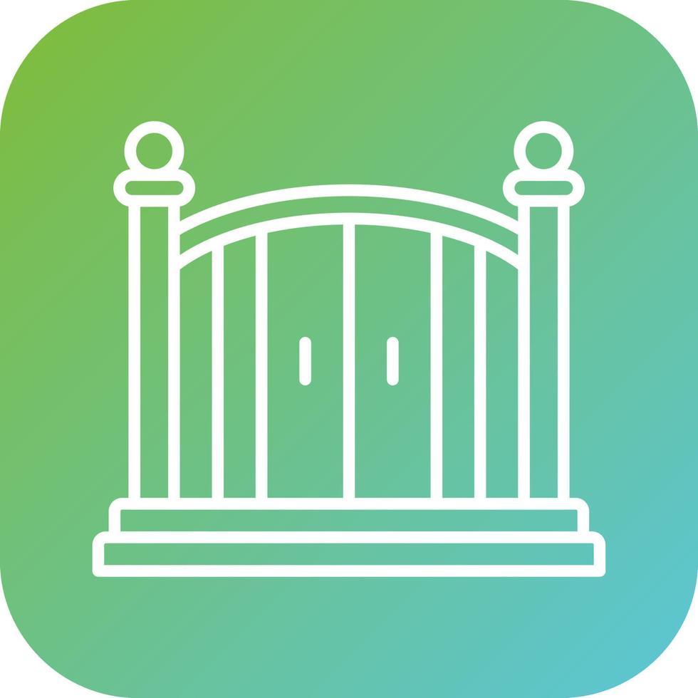 Entry Gate Vector Icon Style