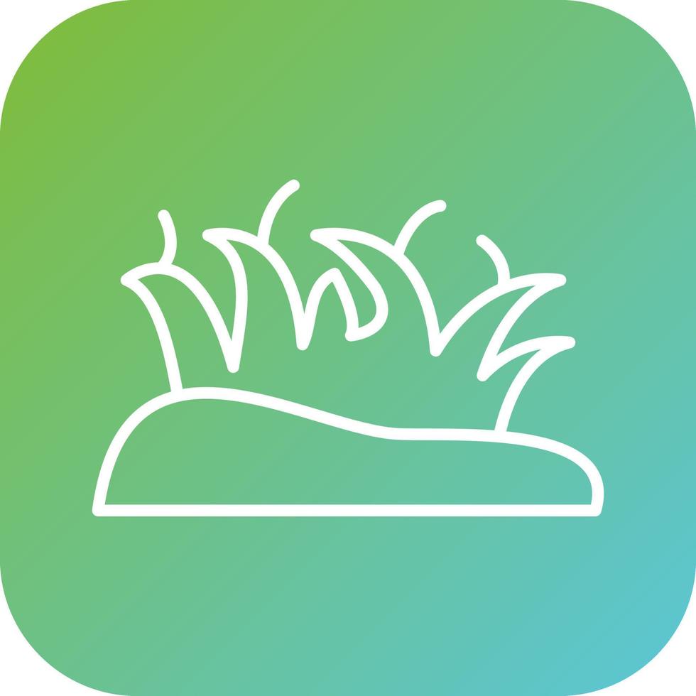 Desert Grass Vector Icon Style