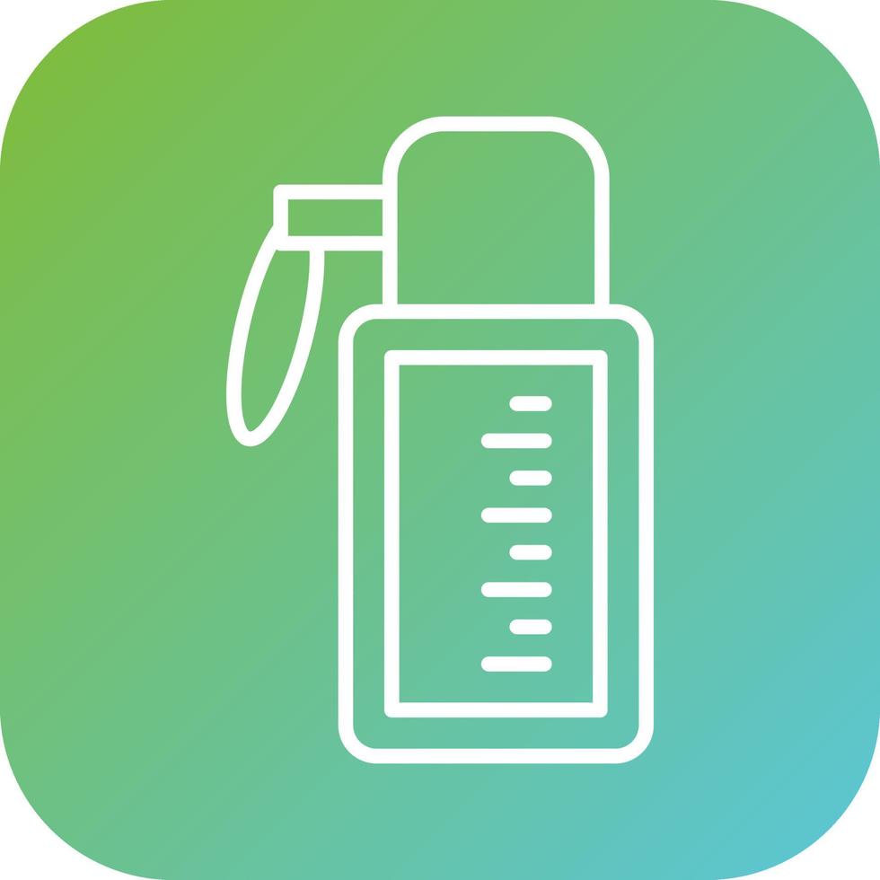 Water Flask Vector Icon Style