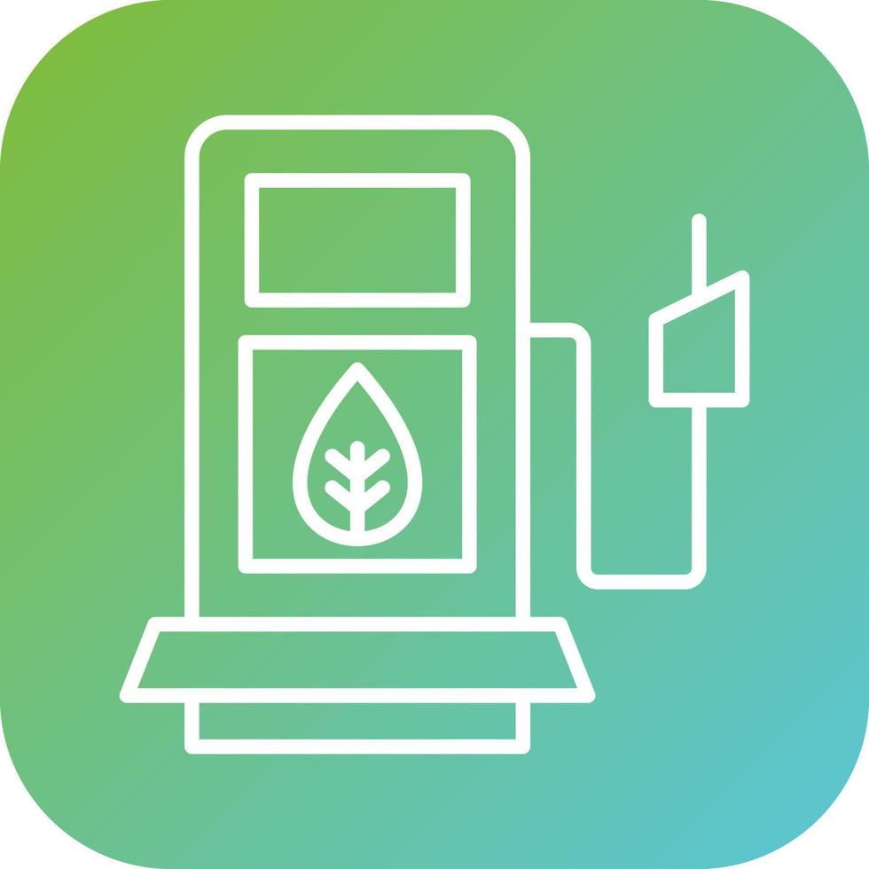 biocombustible estación vector icono estilo