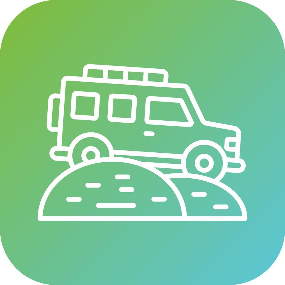 Desert Safari Vector Icon Style