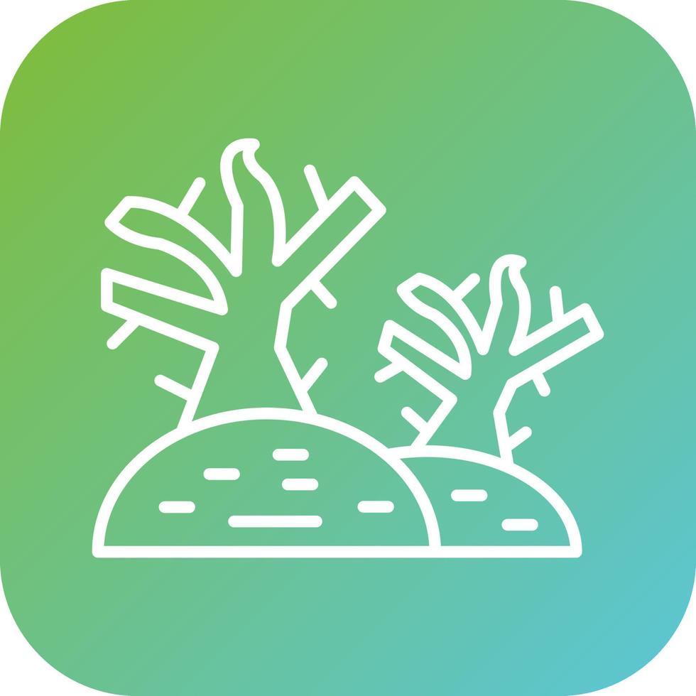 seco árbol vector icono estilo