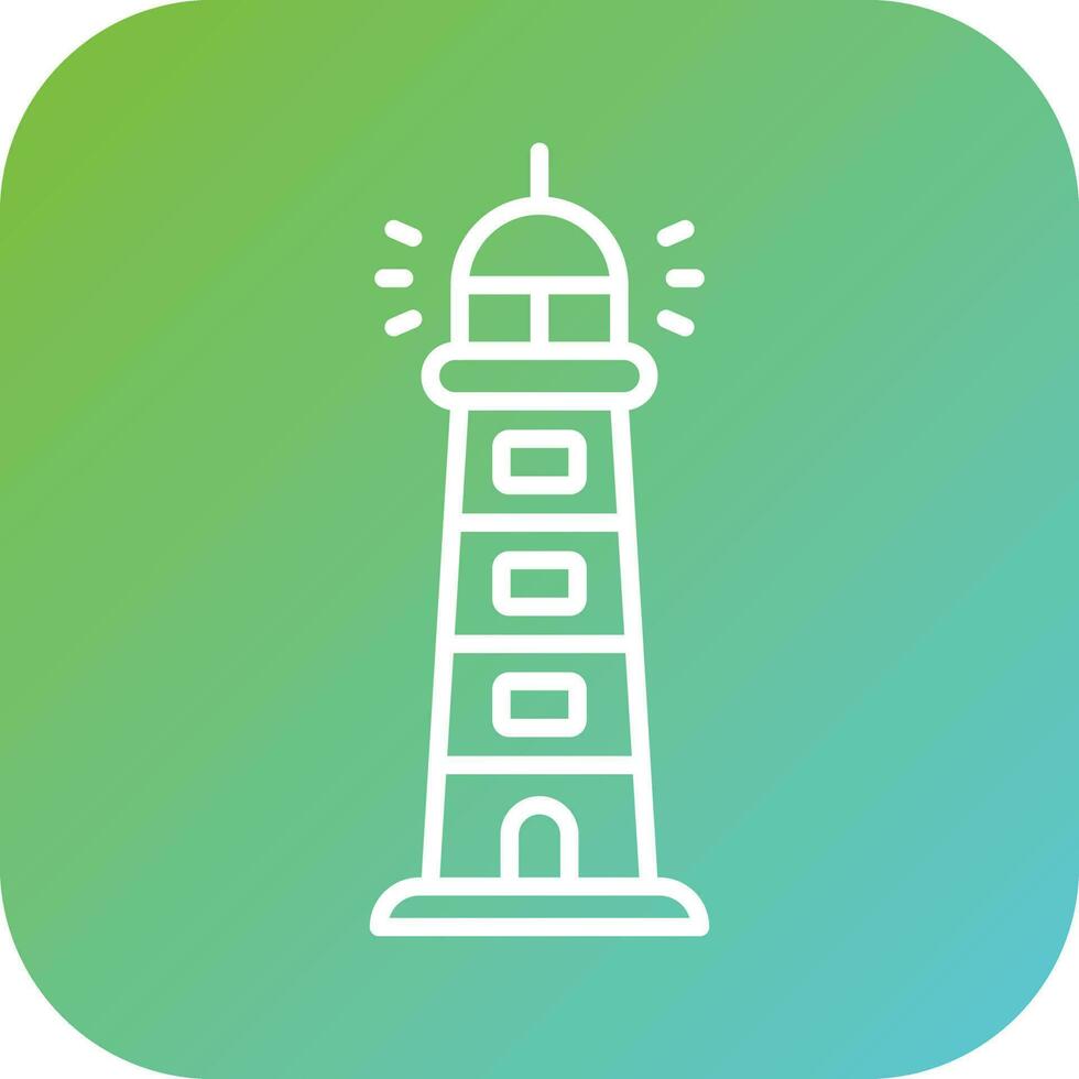 Lighthouse Vector Icon Style