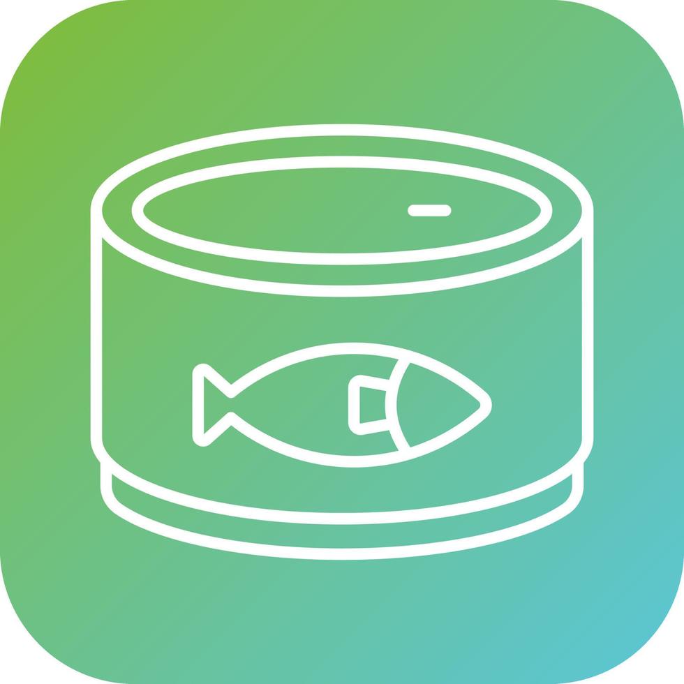 Canned Food Vector Icon Style