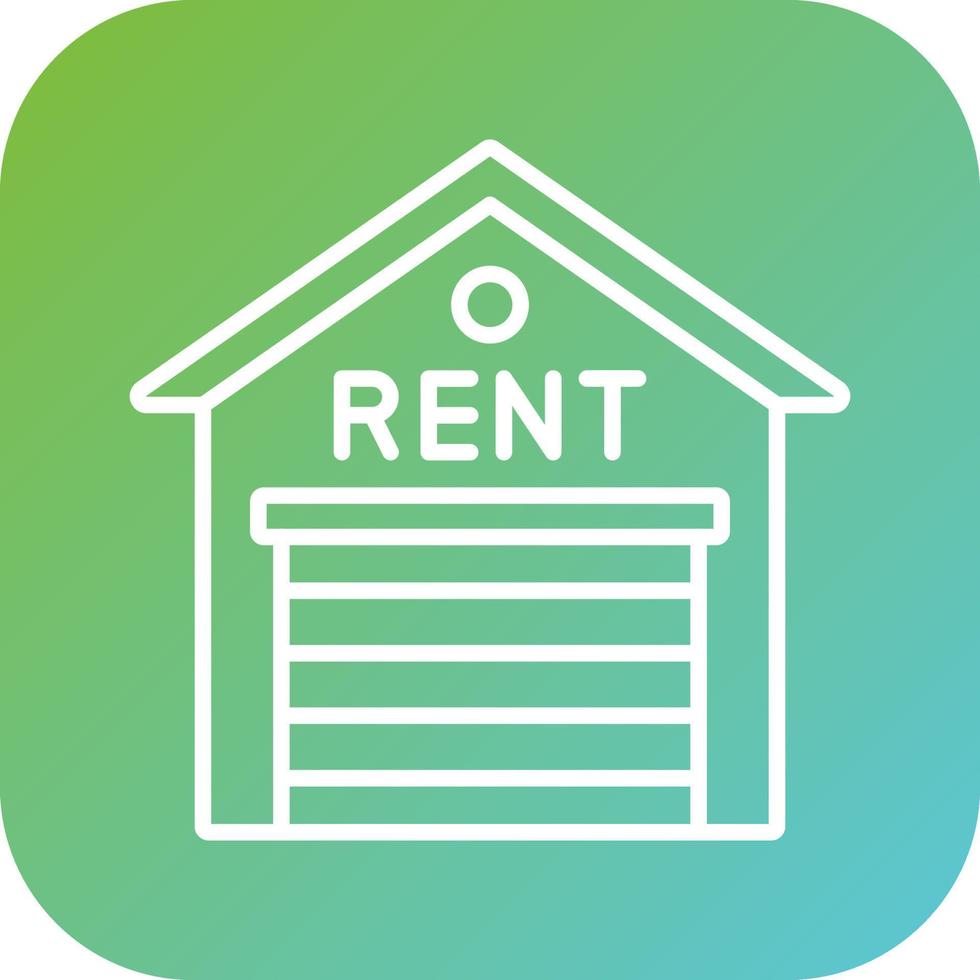 Warehouse Rental Vector Icon Style