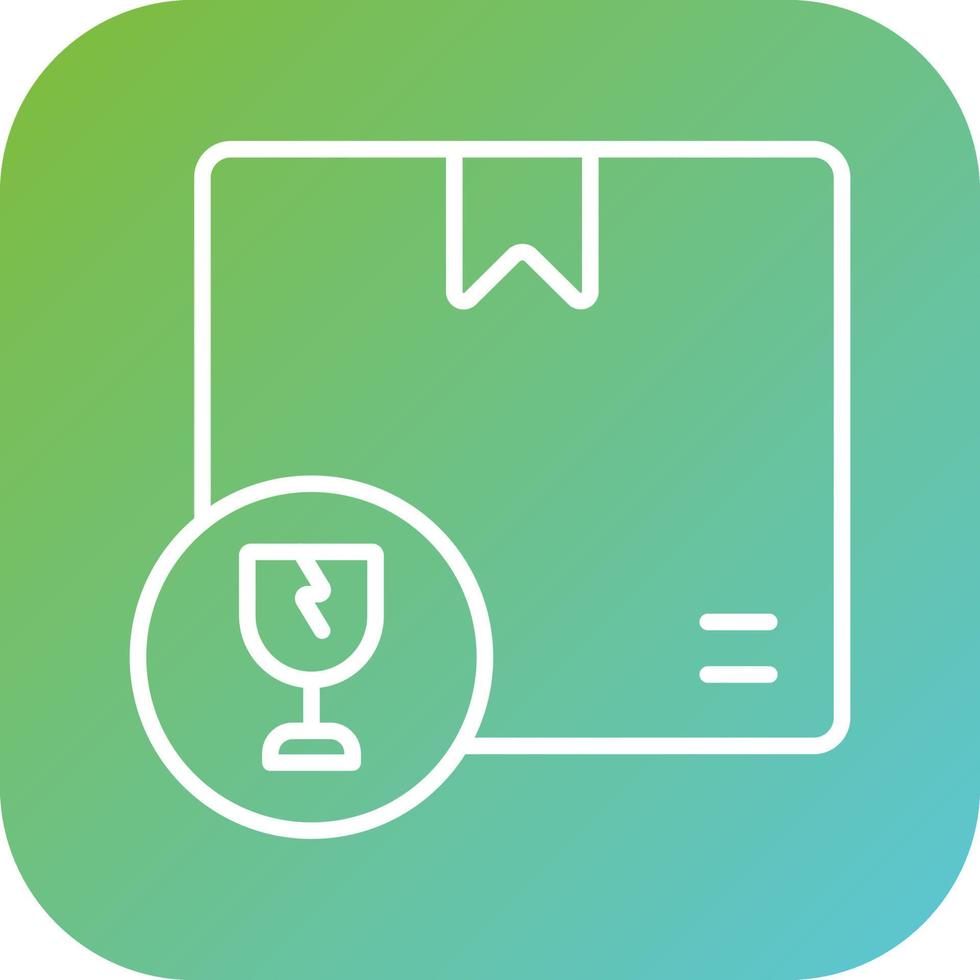 Broken Package Vector Icon Style