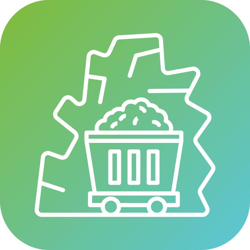 Desert Mine Vector Icon Style