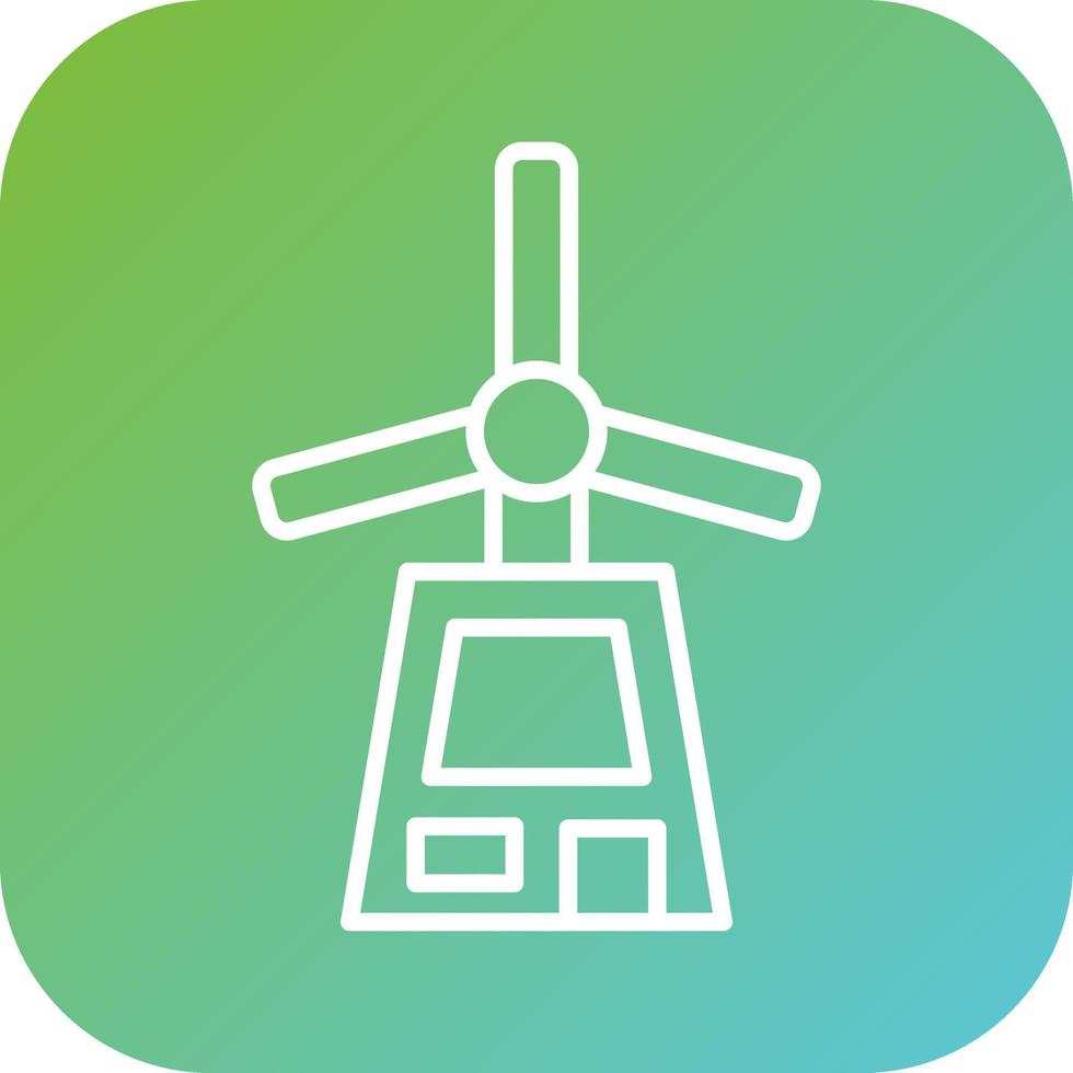 Windmill Vector Icon Style