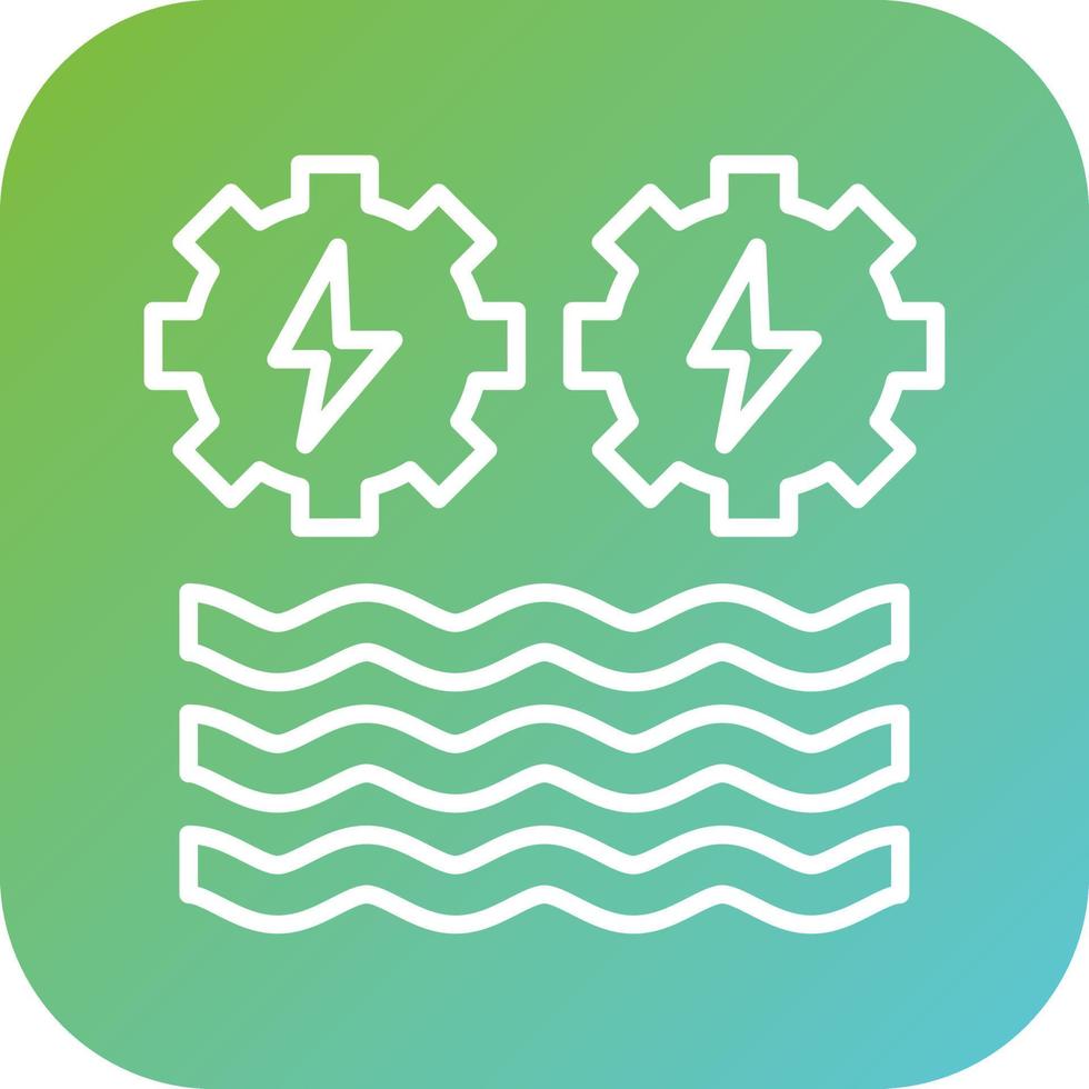 Hydro Power Vector Icon Style