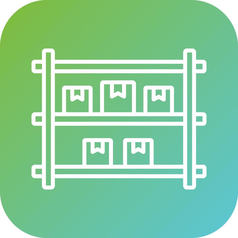 Package Shelf Vector Icon Style