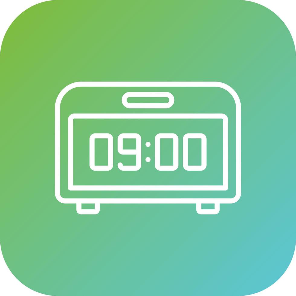 Digital Clock Vector Icon Style