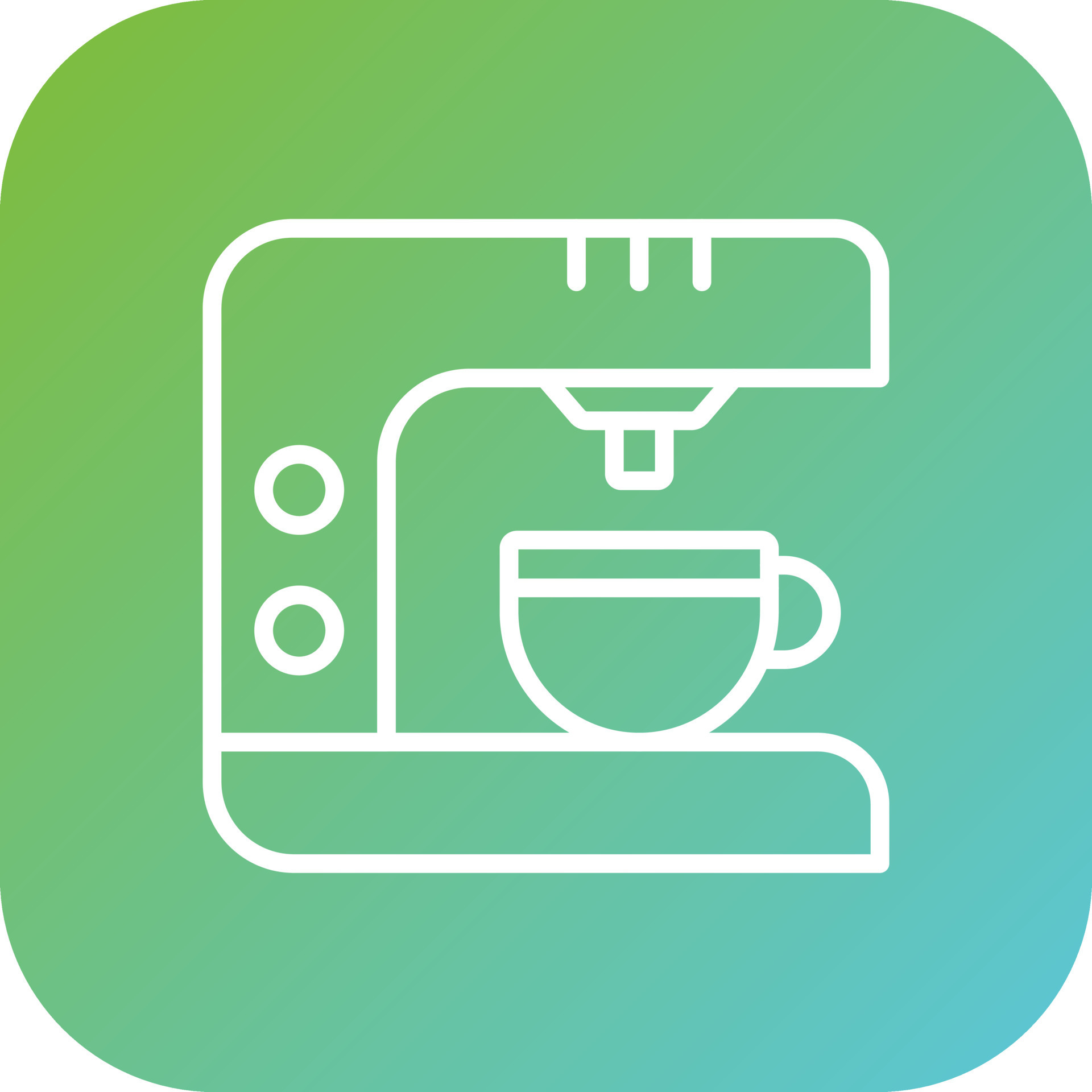 Coffee Maker Vector Icon Style 22294867 Vector Art at Vecteezy