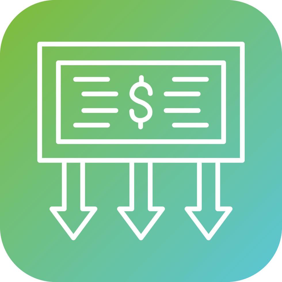 Receive Amount Vector Icon Style