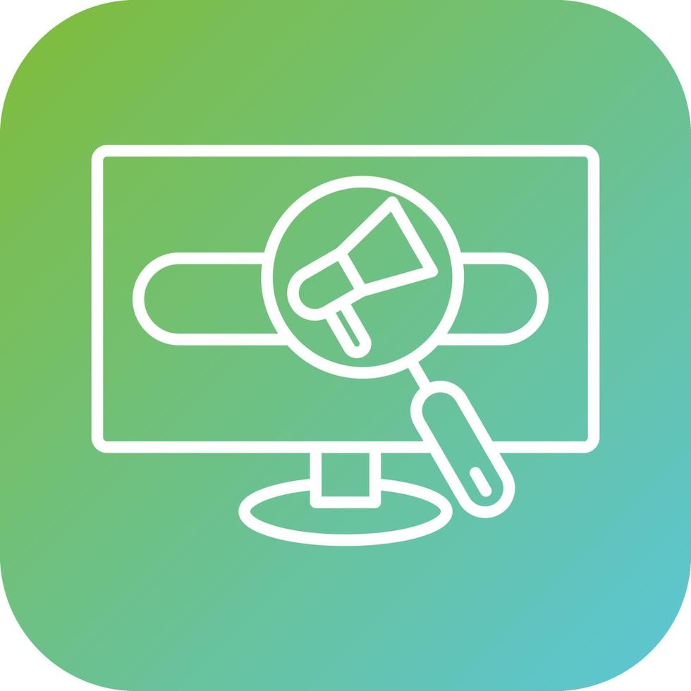 Search Engine Marketing Vector Icon Style