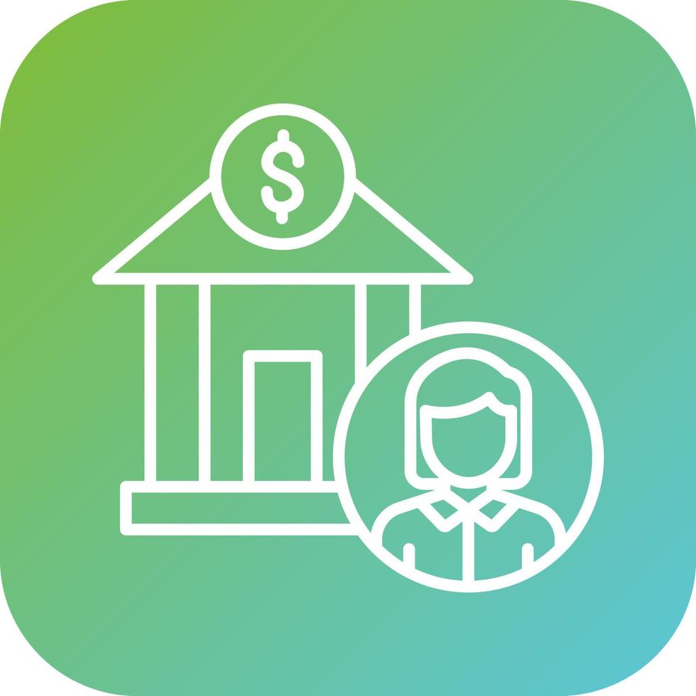 Bank Account Vector Icon Style