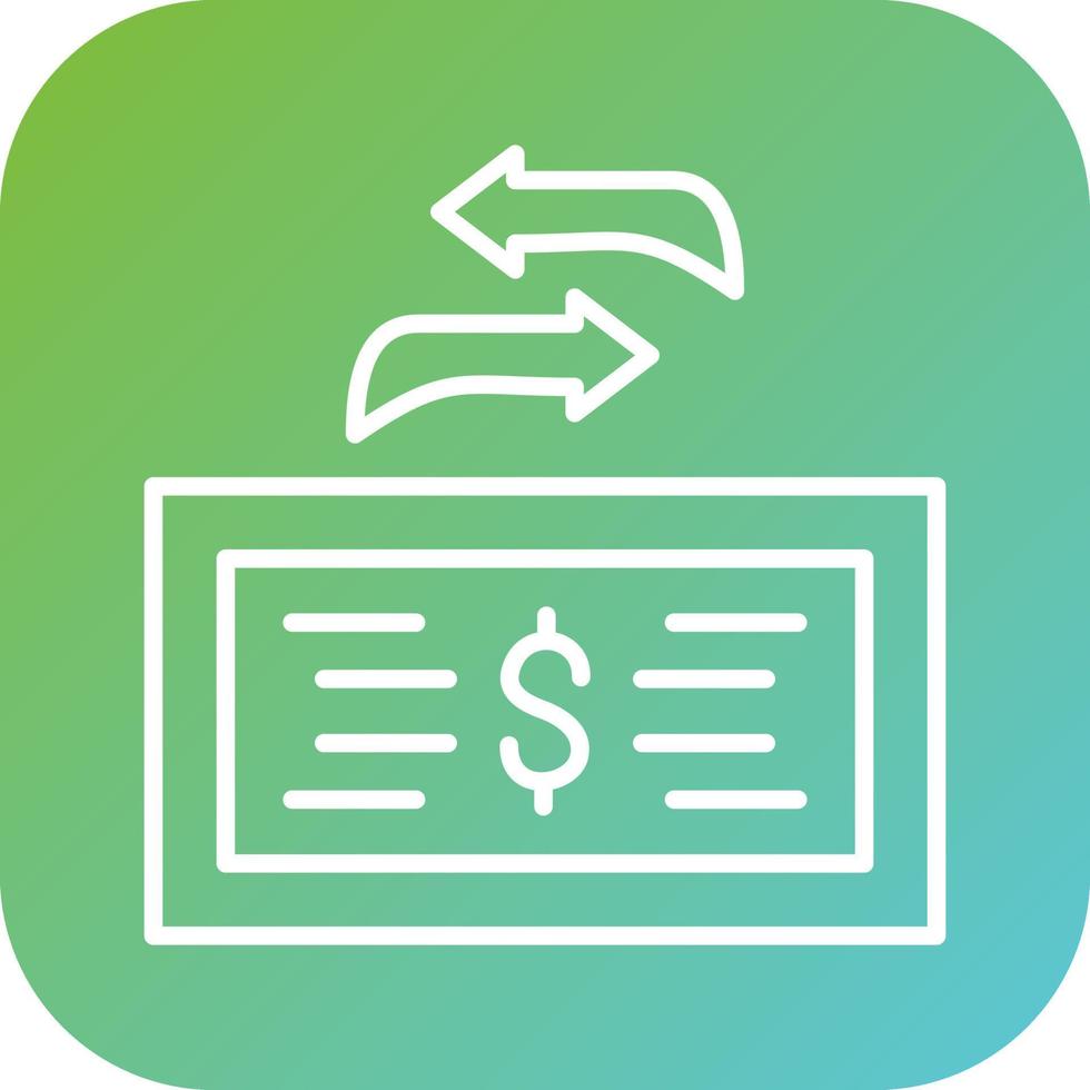 Transfer Amount Vector Icon Style