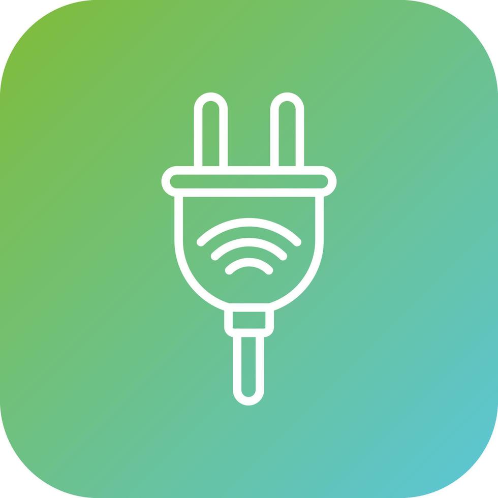 Smart Plug Vector Icon Style