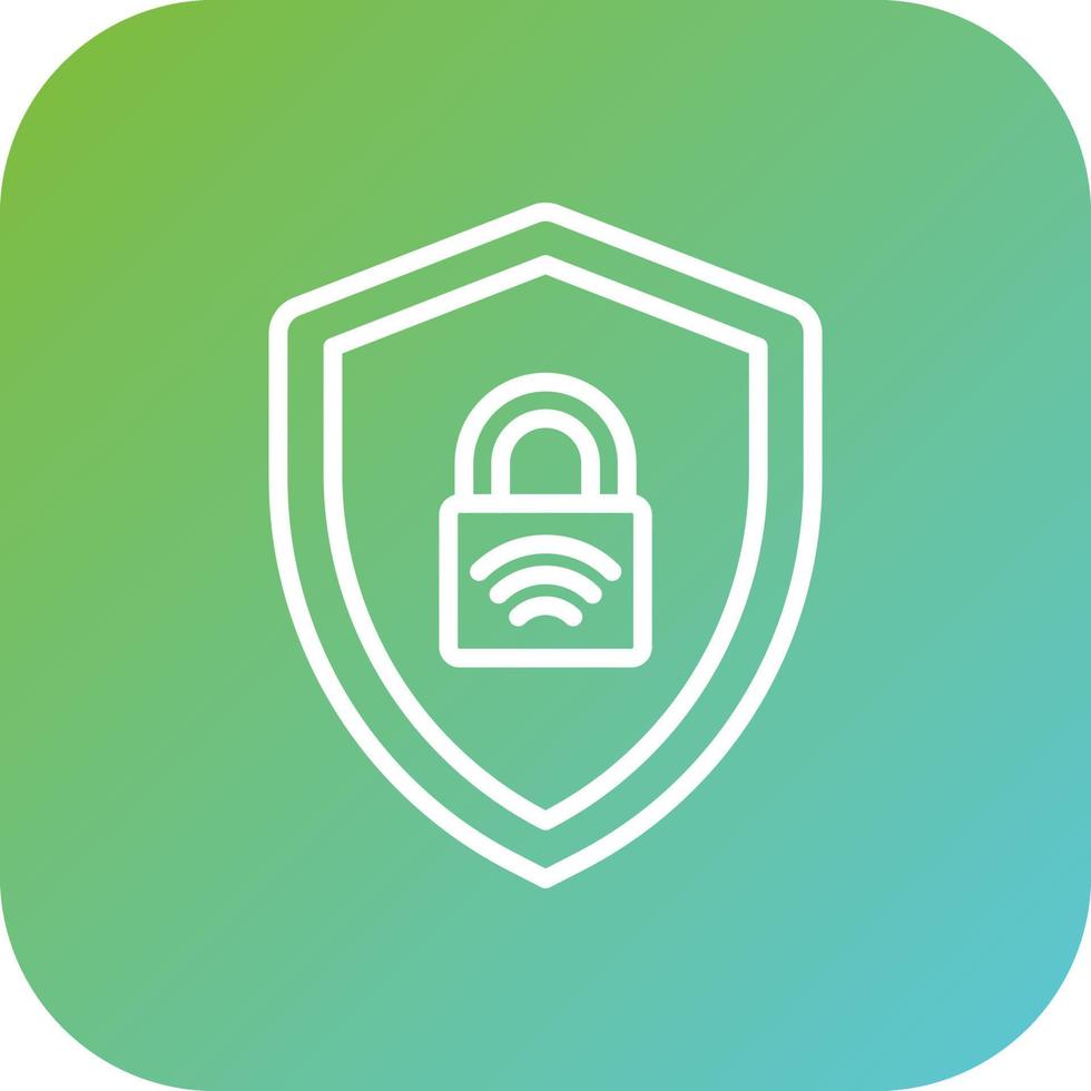 Smart Lock Vector Icon Style