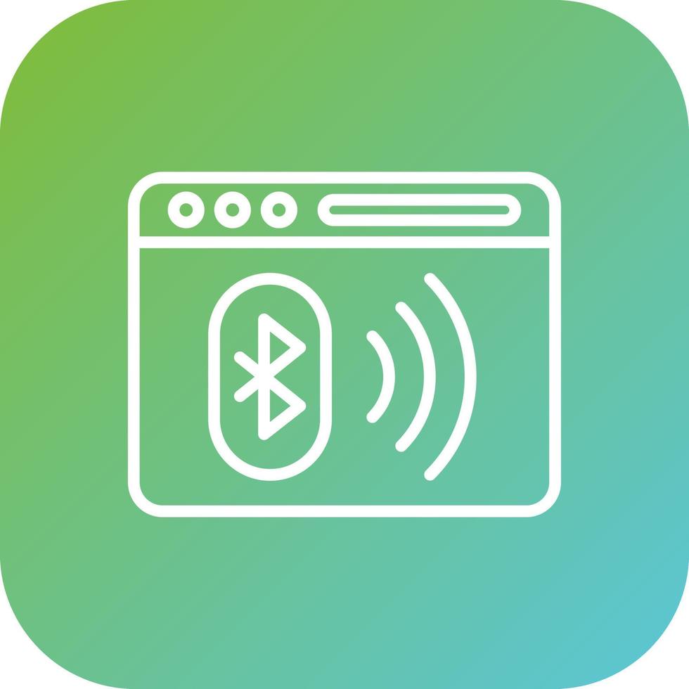Bluetooth vector icono estilo