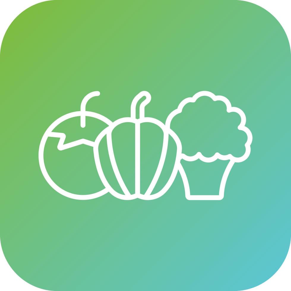 Vegetable Vector Icon Style
