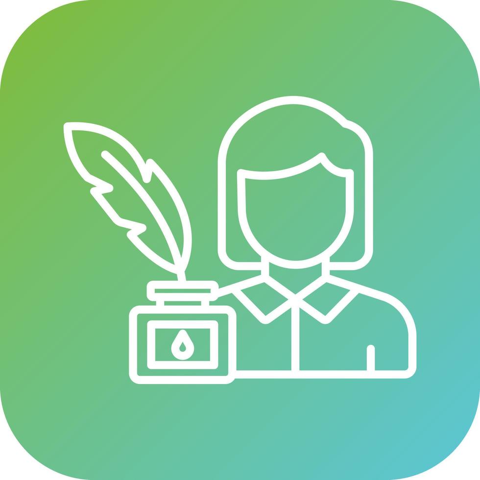 Copywriter Vector Icon Style