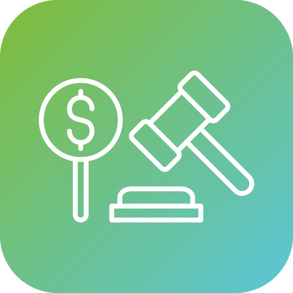 Bid Vector Icon Style