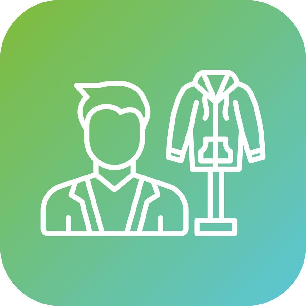 Fashion Stylist Male Vector Icon Style
