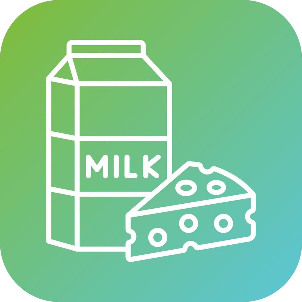 Dairy Item Vector Icon Style